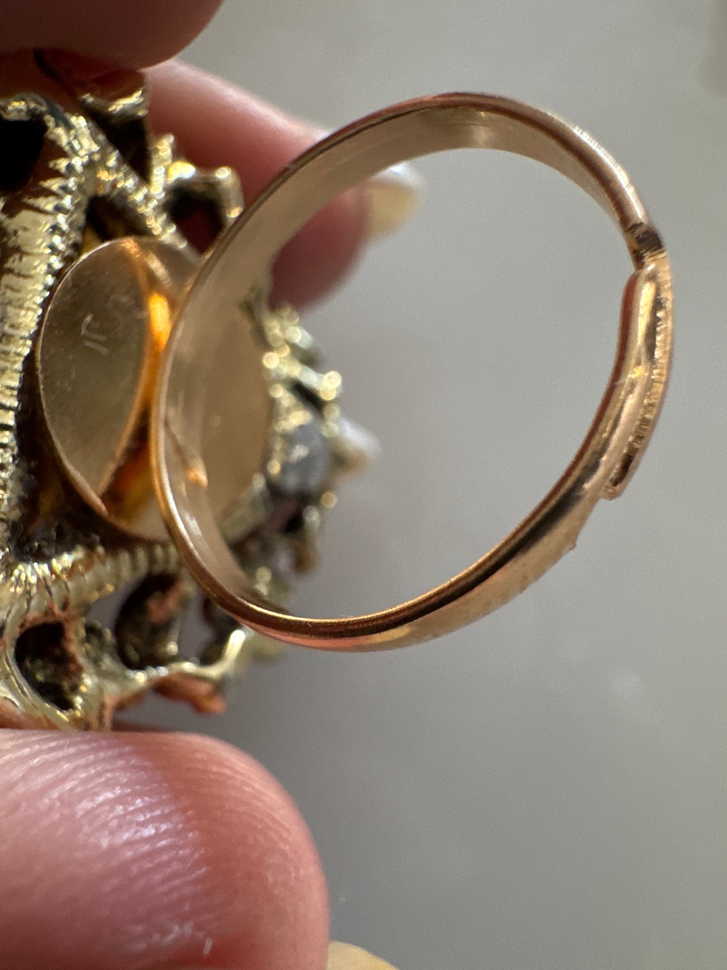 Stunning cocktail ring from the
VAVRA New York collection!
Made from vintage clip on earrings from the 1950s through the 1980s