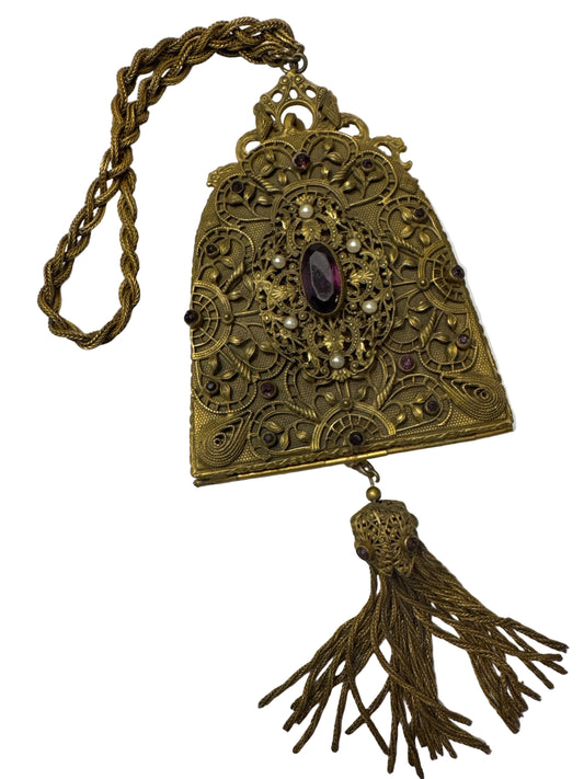 Edwardian Art Nouveau Filigree Evening Purse
Circa 1895–1910    jackpot