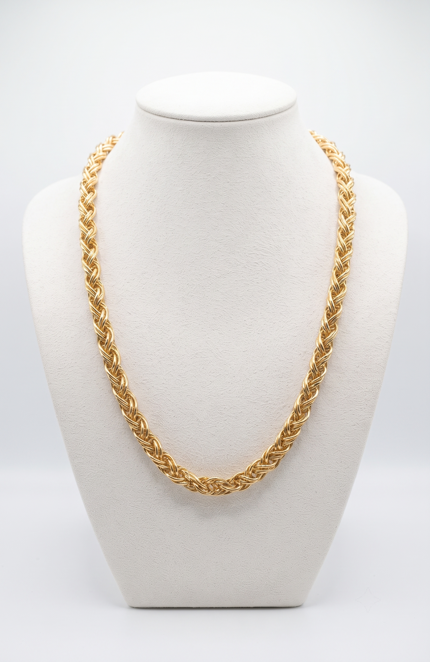 Vintage NAPIER necklace from the 1980s thick gold plate chain