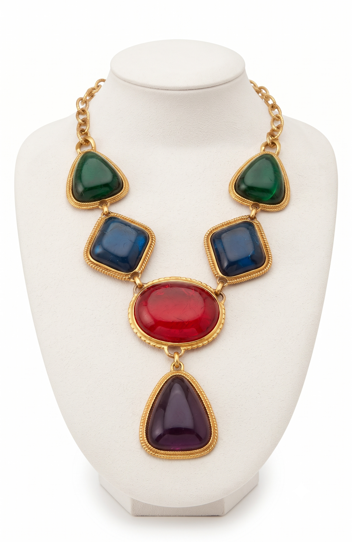 VINTAGE 1980's ADJUSTABLE NECKLACE DESIGNED BY KJL FOR AVON.