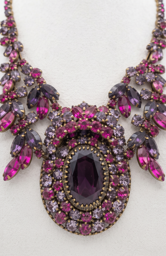 RHINESTONE NECKLACE FROM THE 1940s