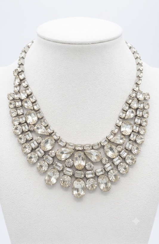 RHINESTONE NECKLACE SIGNED BY EISENBERG