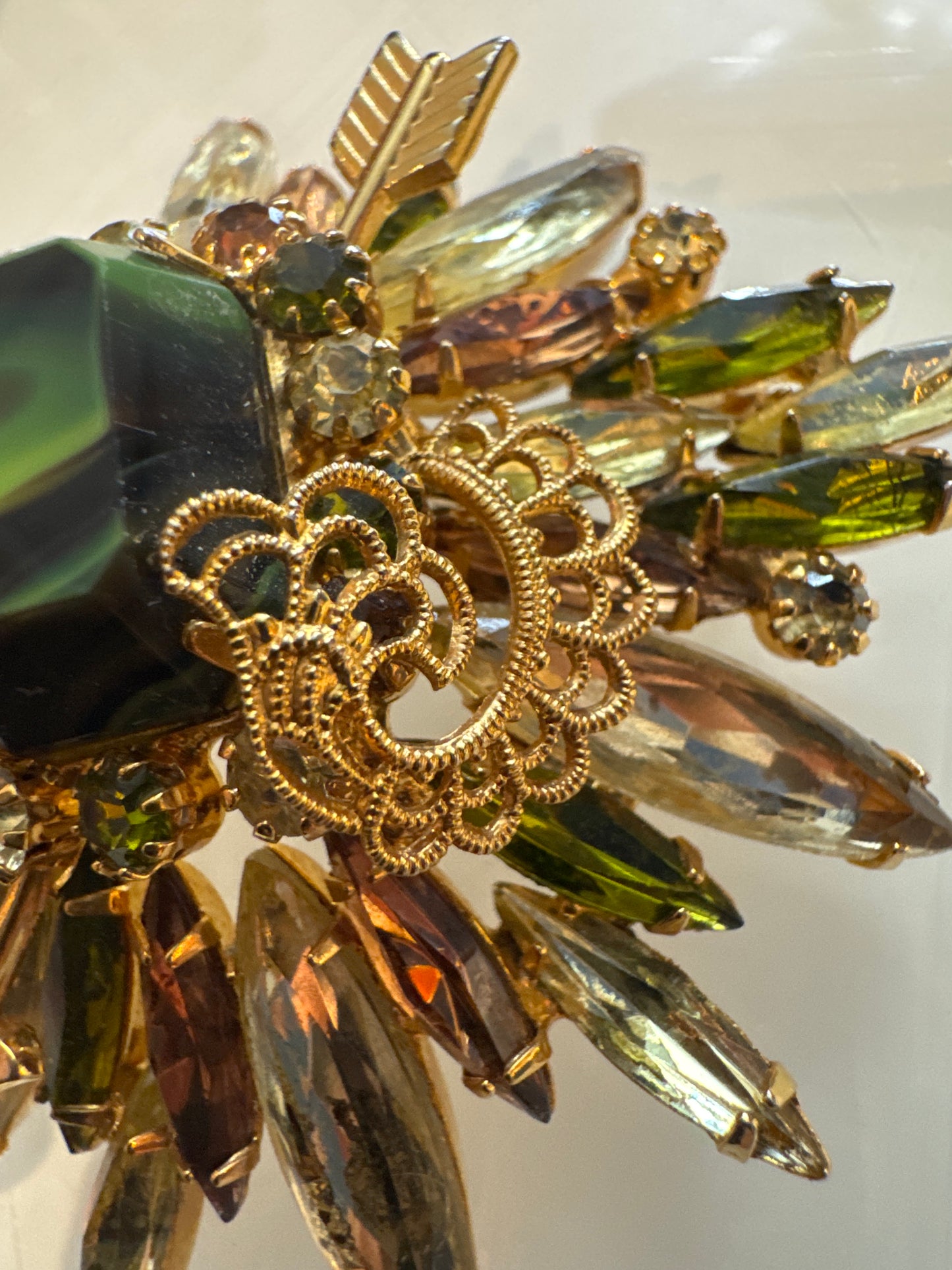 Mid-century spectacular collectible brooch