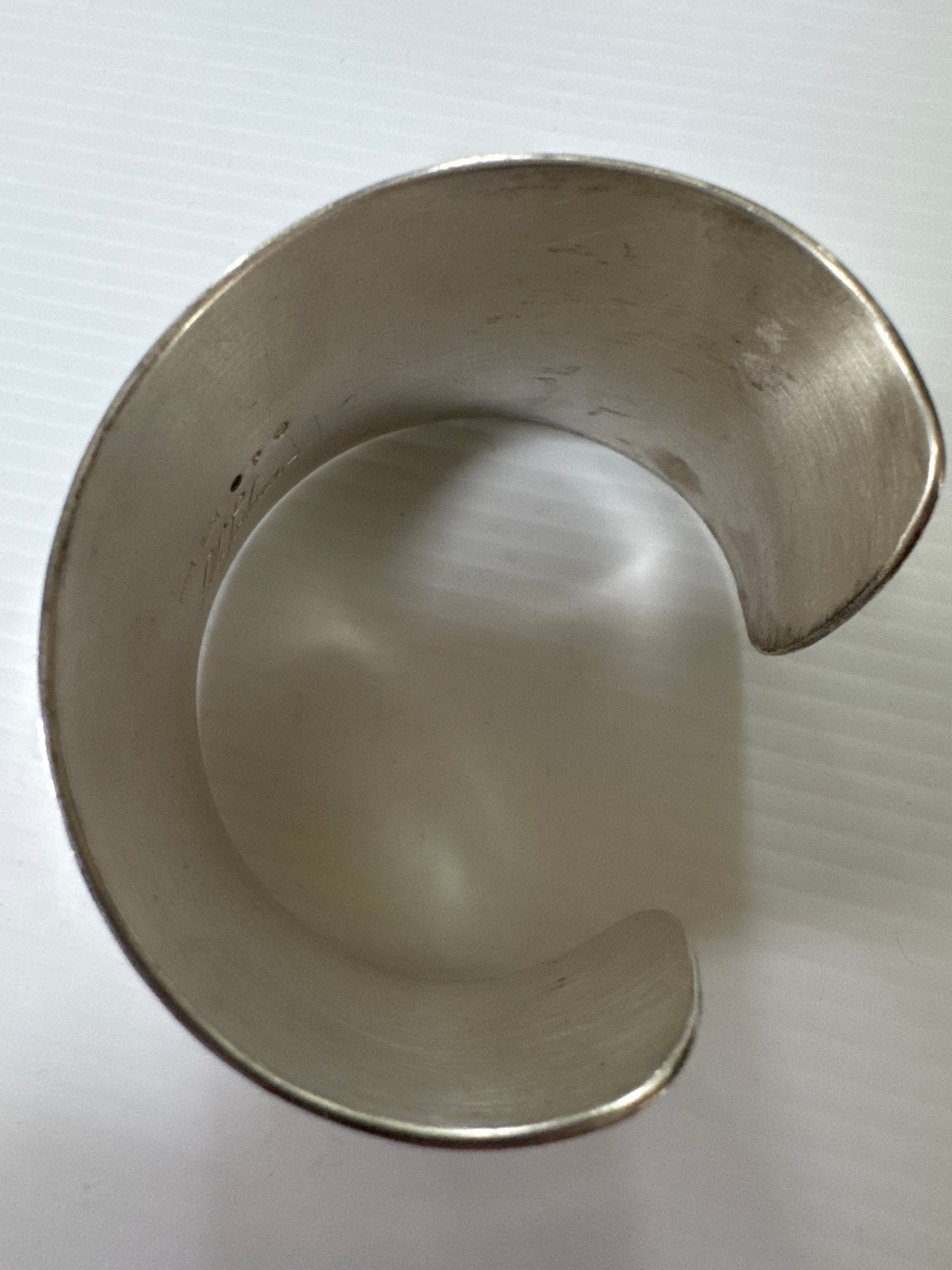 Olli Jonsson Sterling Silver 1960s Modernist Cuff Bracelet