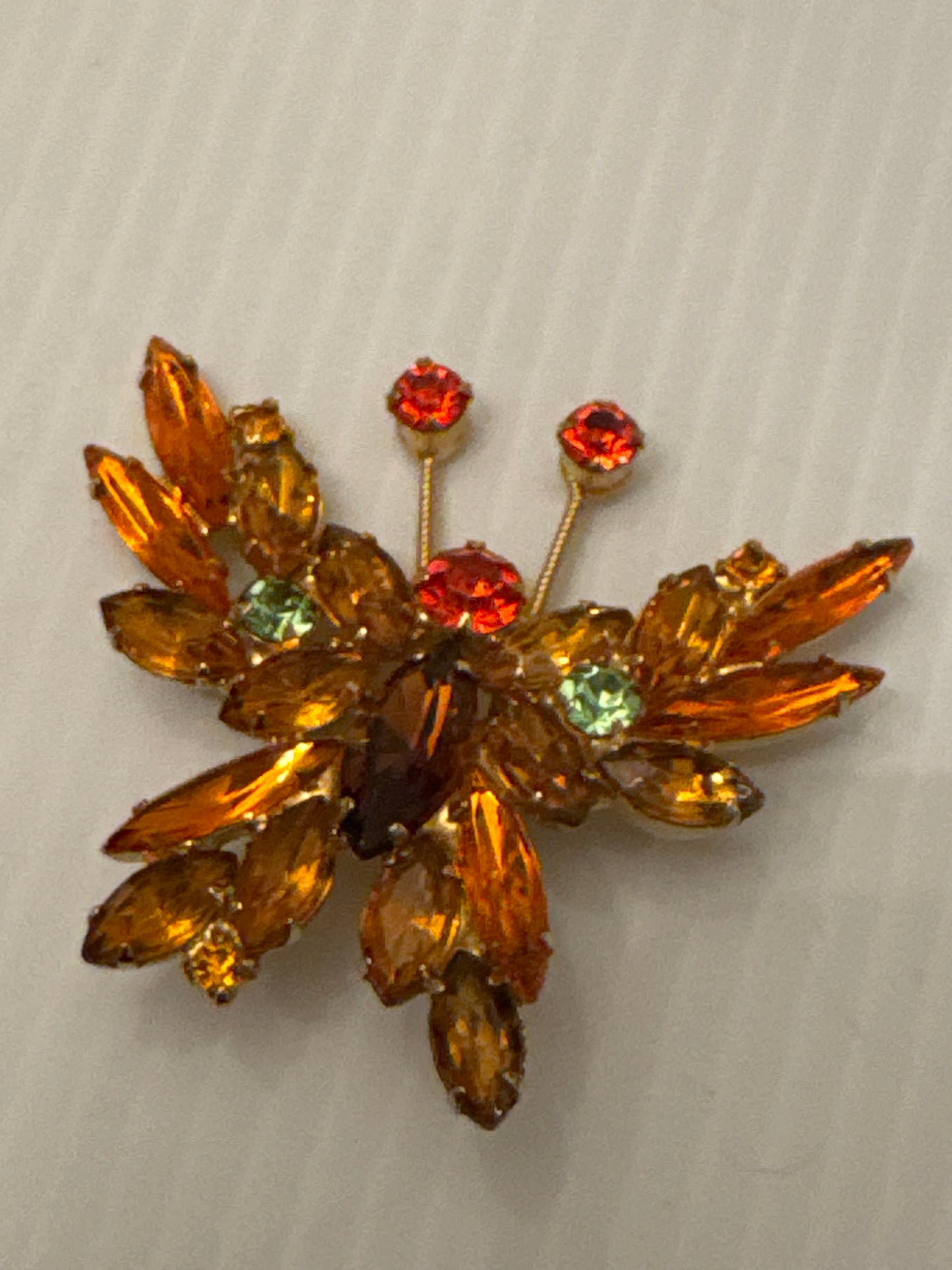 Stunning rhinestone butterfly brooch