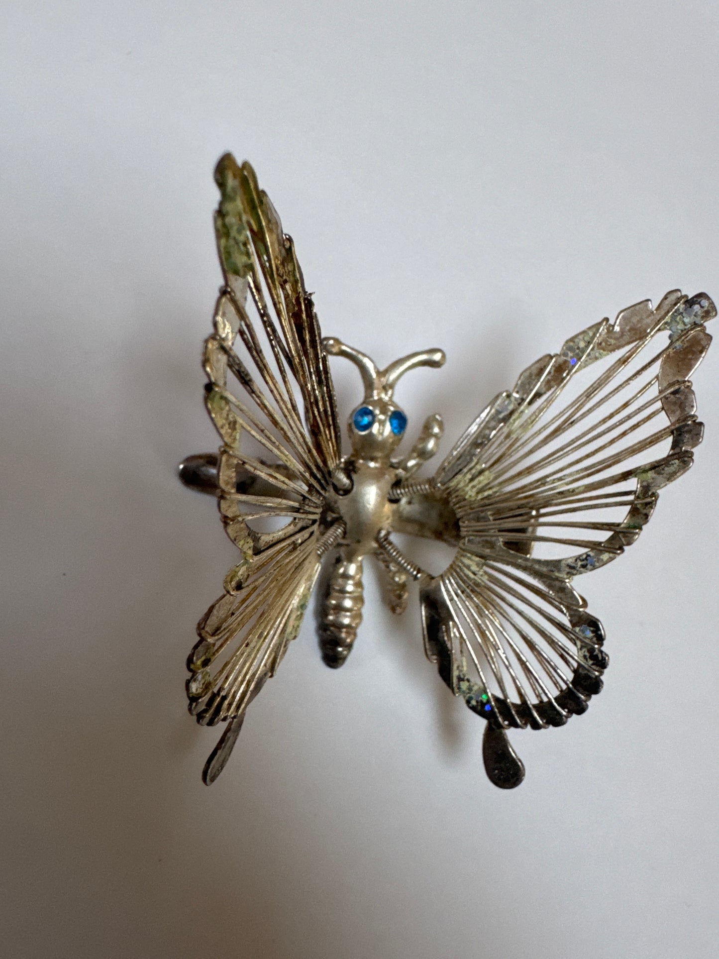1950s butterfly trembler hair clip