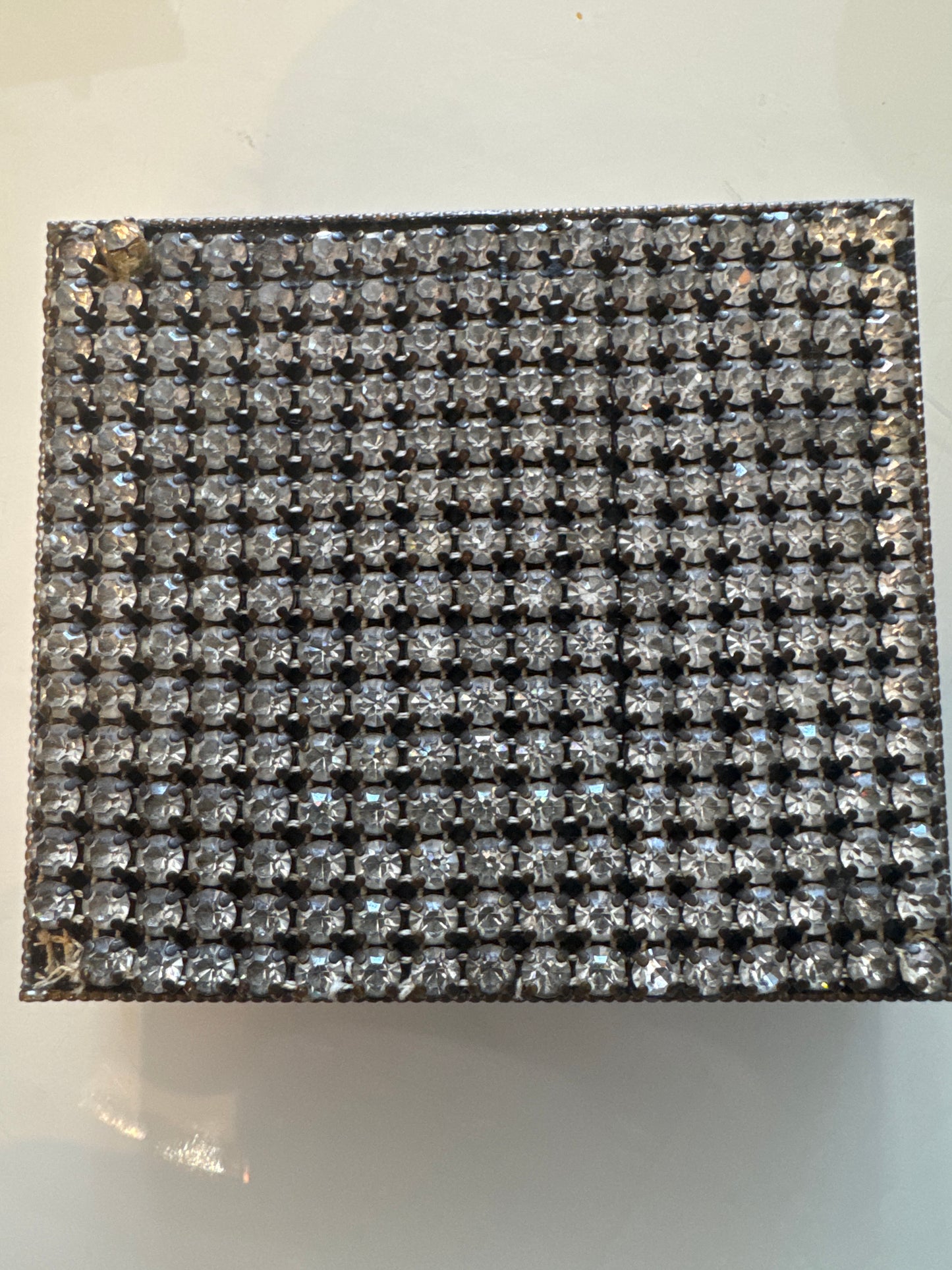 Schildkraut vintage rhinestone cigarette case. Priced as is. See photos