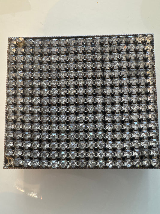 Schildkraut vintage rhinestone cigarette case. Priced as is. See photos
