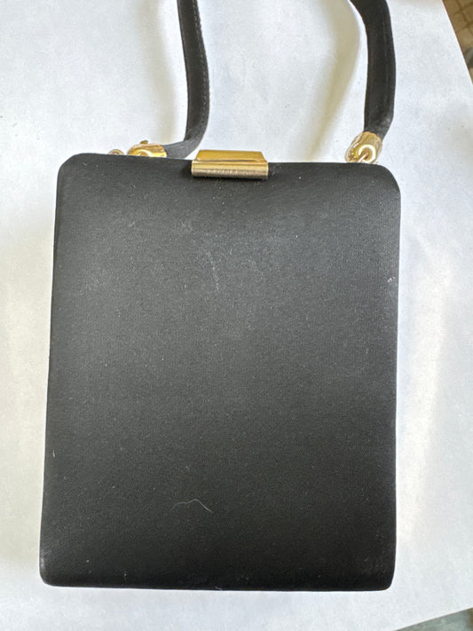 Vintage 1950s Carry All Compact Vanity case with original lipstick