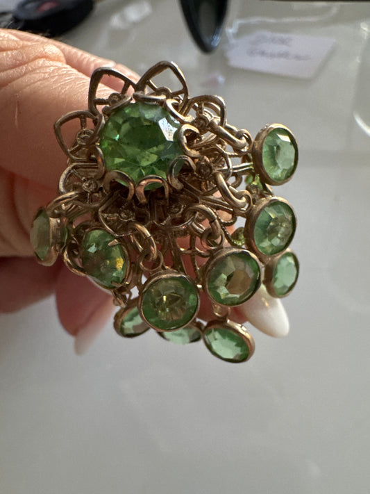 Stunning cocktail ring from the
VAVRA New York collection!
Made from vintage clip on earrings from the 1950s through the 1980s