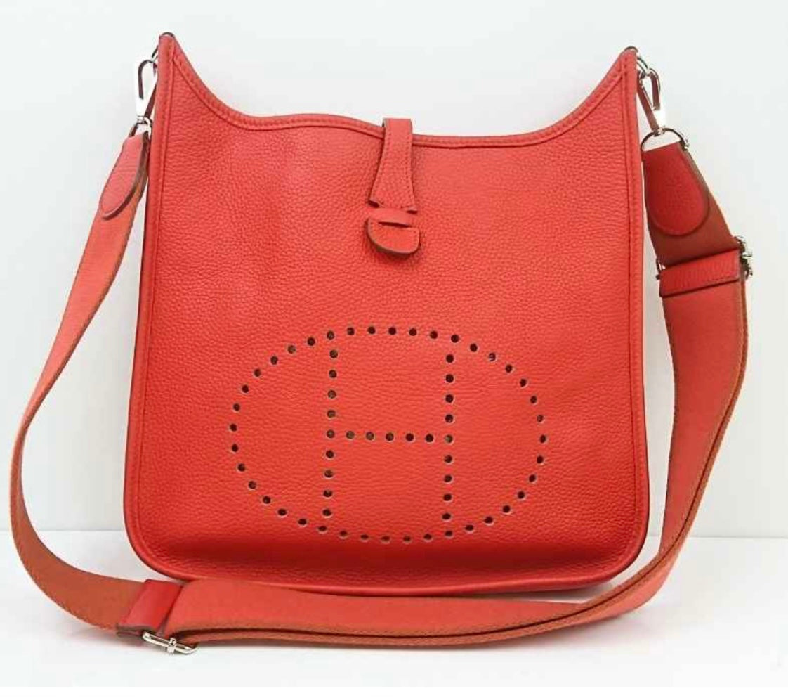 Red Evlyne Hermes Clemence PM