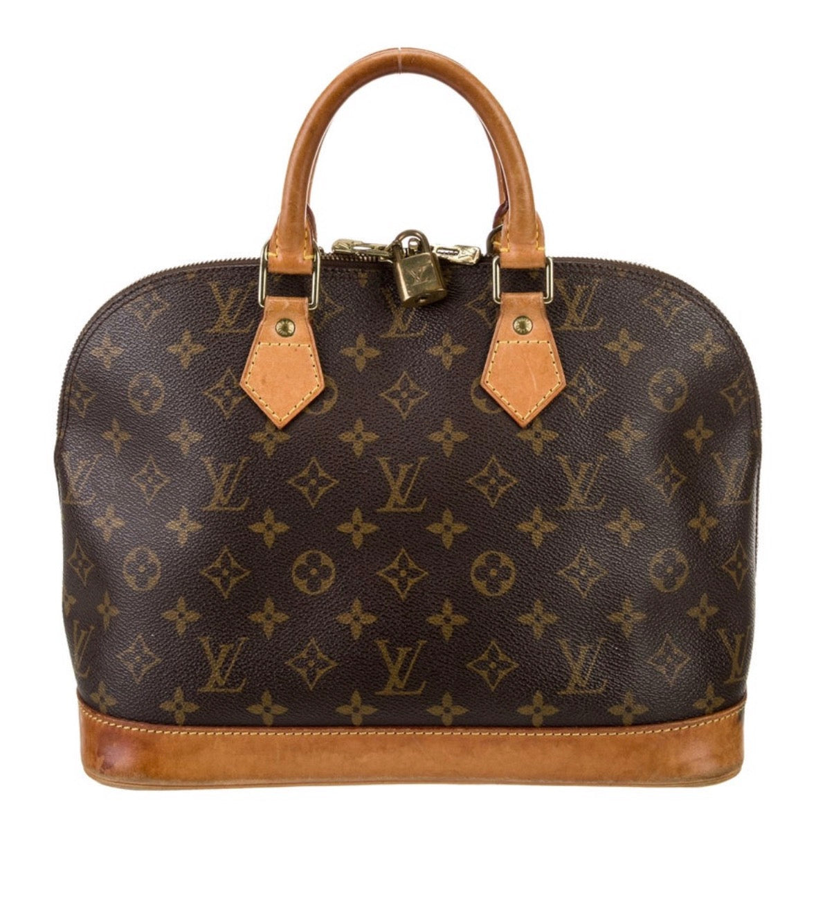 Louis Vuitton Monogram ALMA bag from 1998 in coated canvas and leather. Includes lock. See photos for wear.