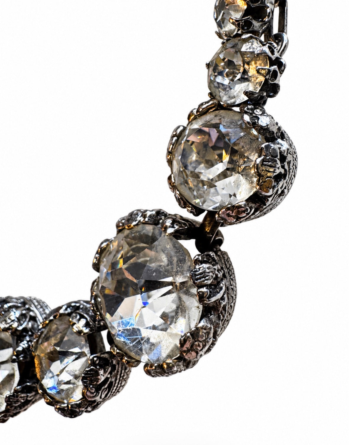 1940s stunning signed KRAMER rhinestone choker