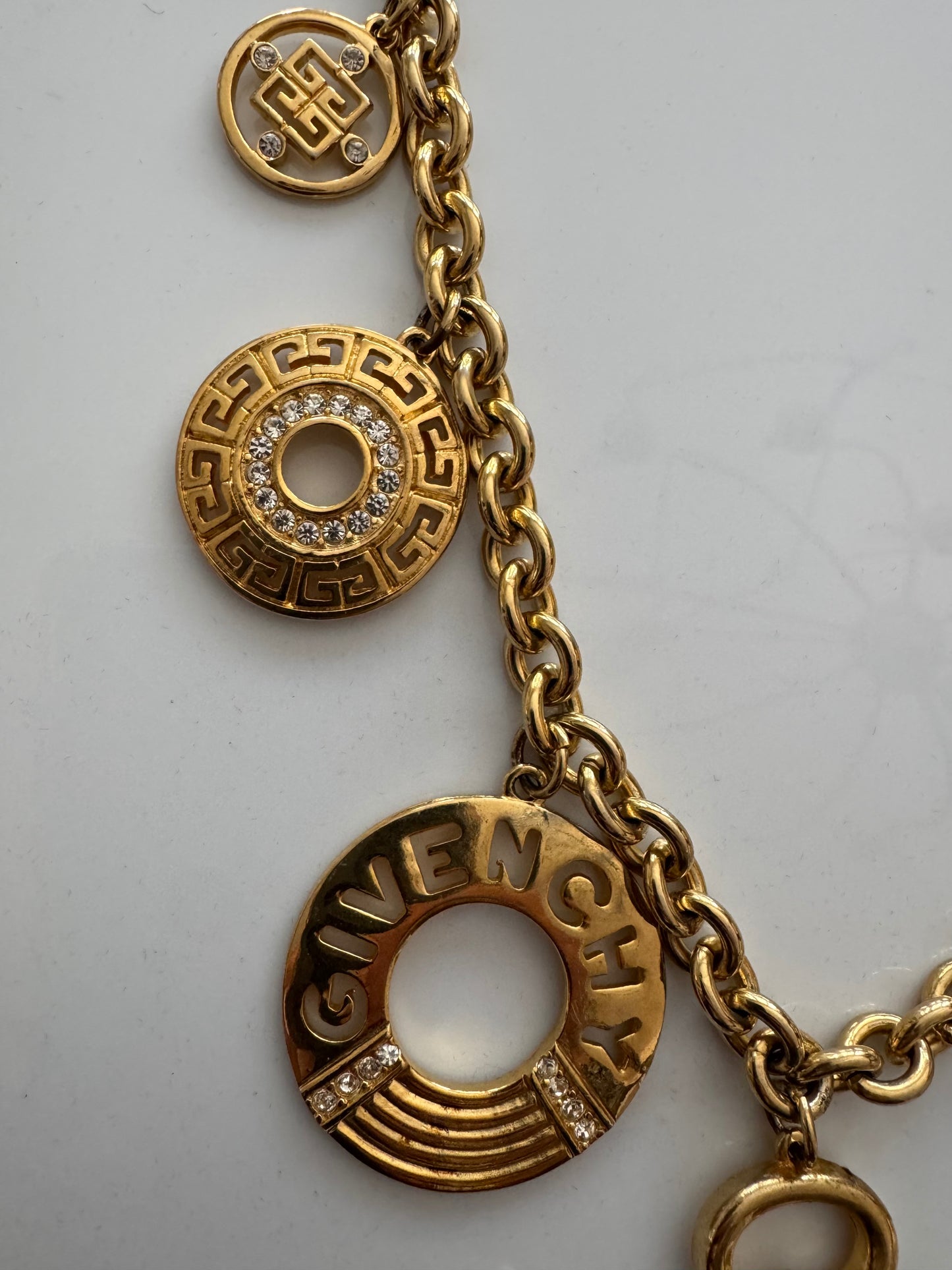 Stunning vintage 1980s GIVENCHY charm necklace