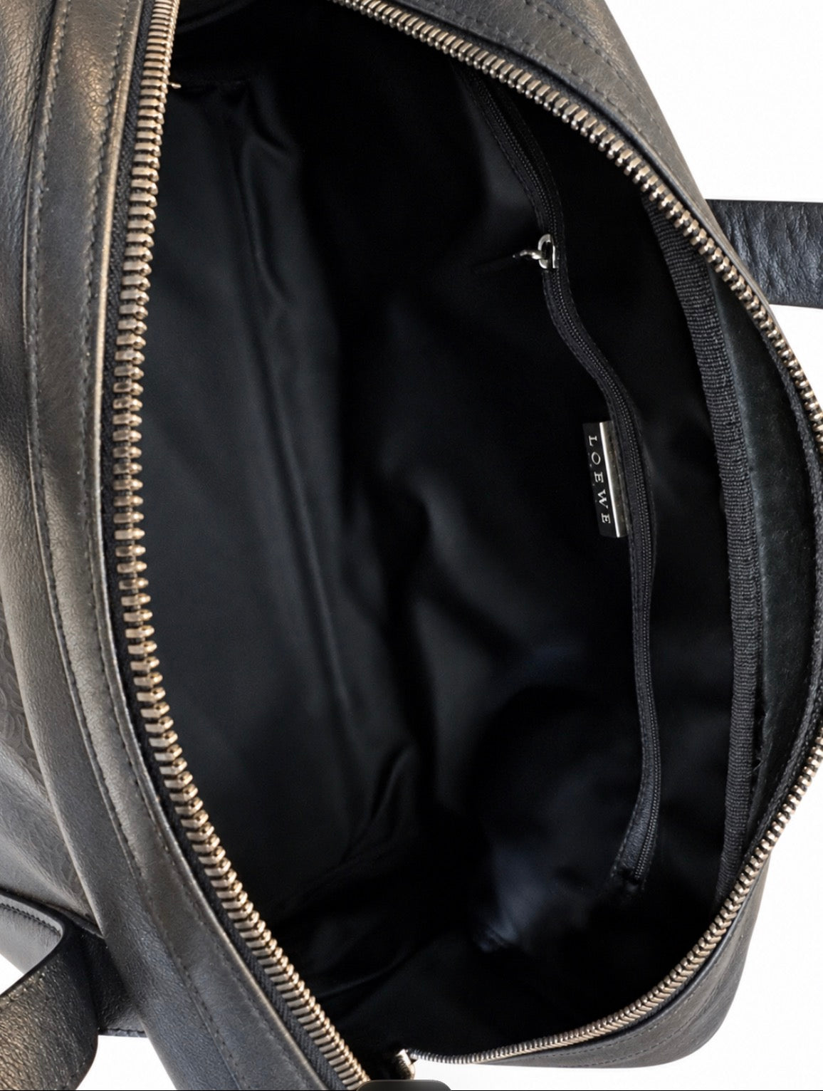 Loewe Black Anagram Embossed Leather Bag