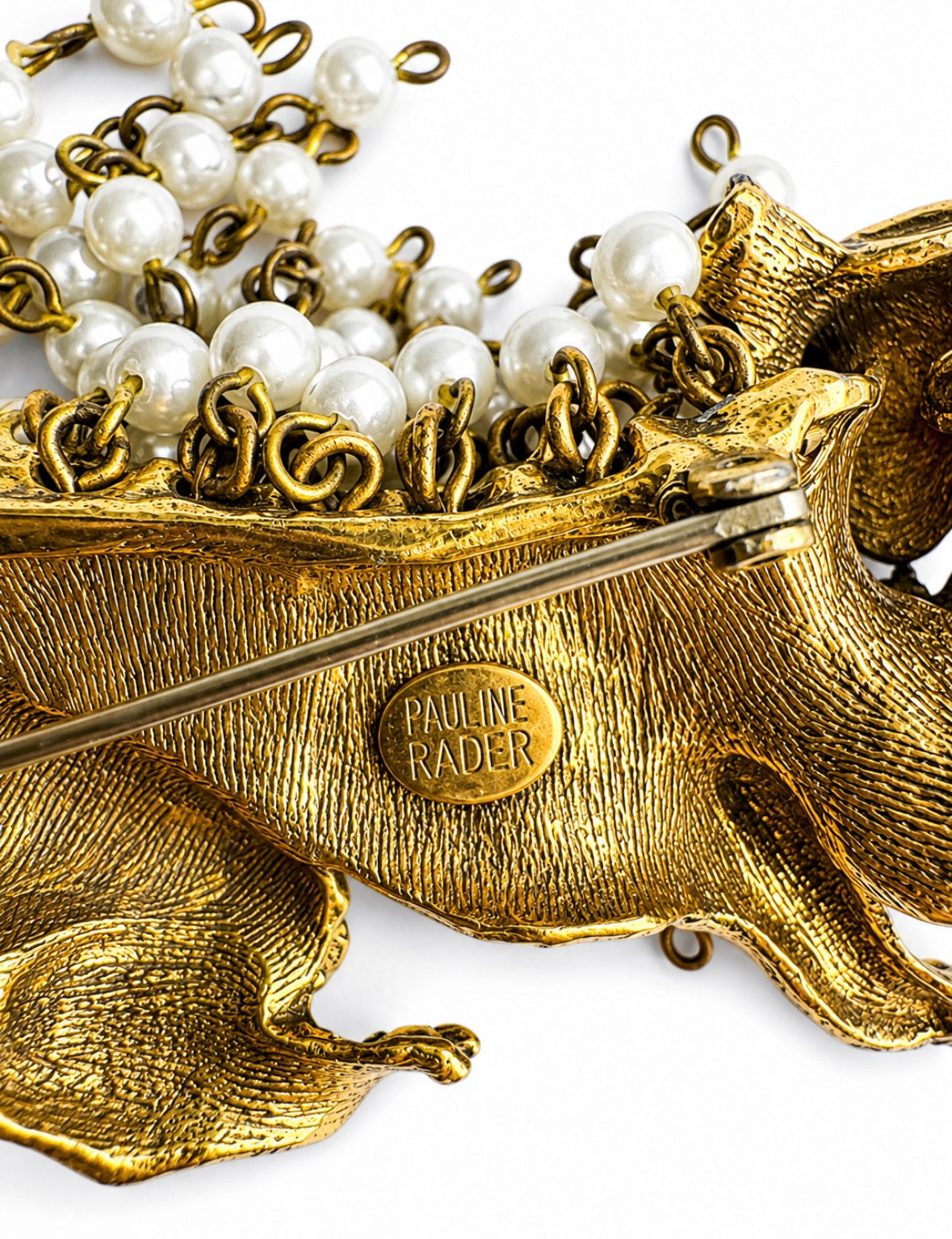 Pauline Rader 1960s RARE figural Tiger Brooch