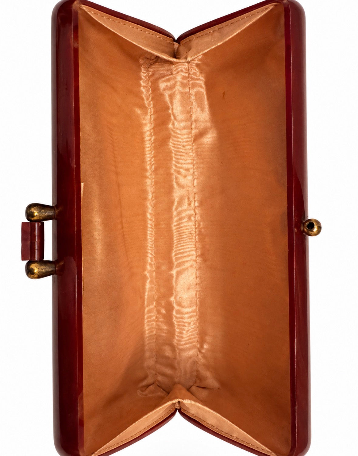 Beautiful 1950s lucite clutch with rhinestones