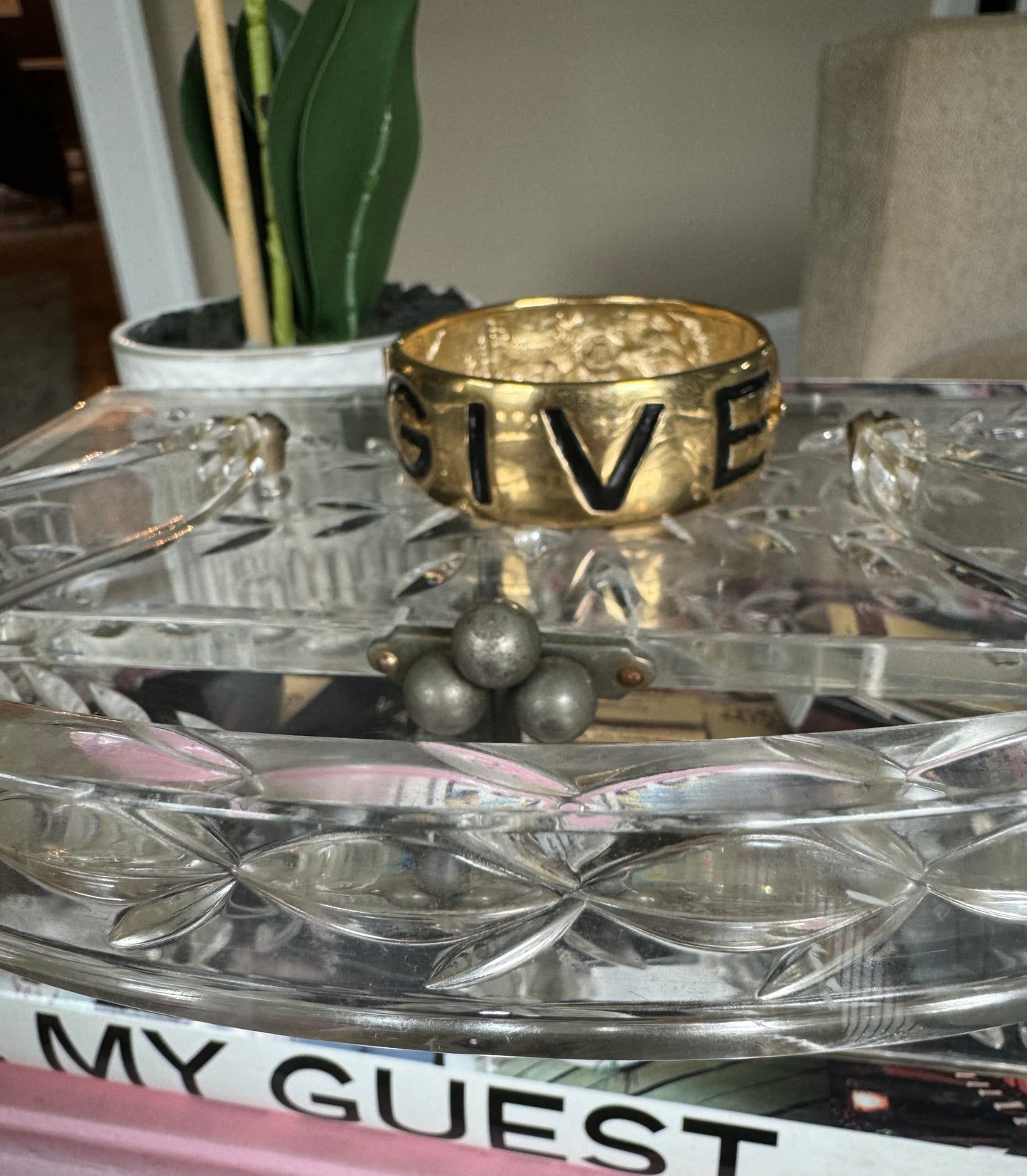 Wow Factor! Vintage Givenchy bangle bracelet. A true collectable statement piece!