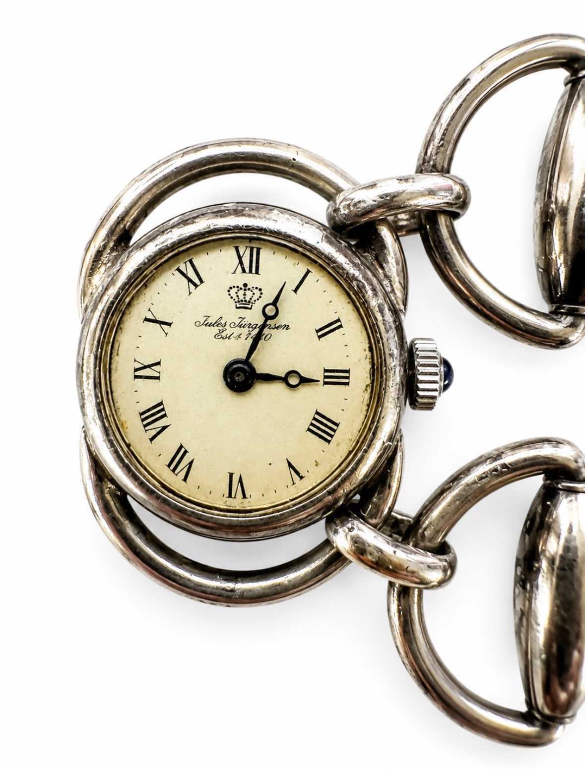 Jules Jurgensen Equestrian Stirrup Watch Bracelet. It works!