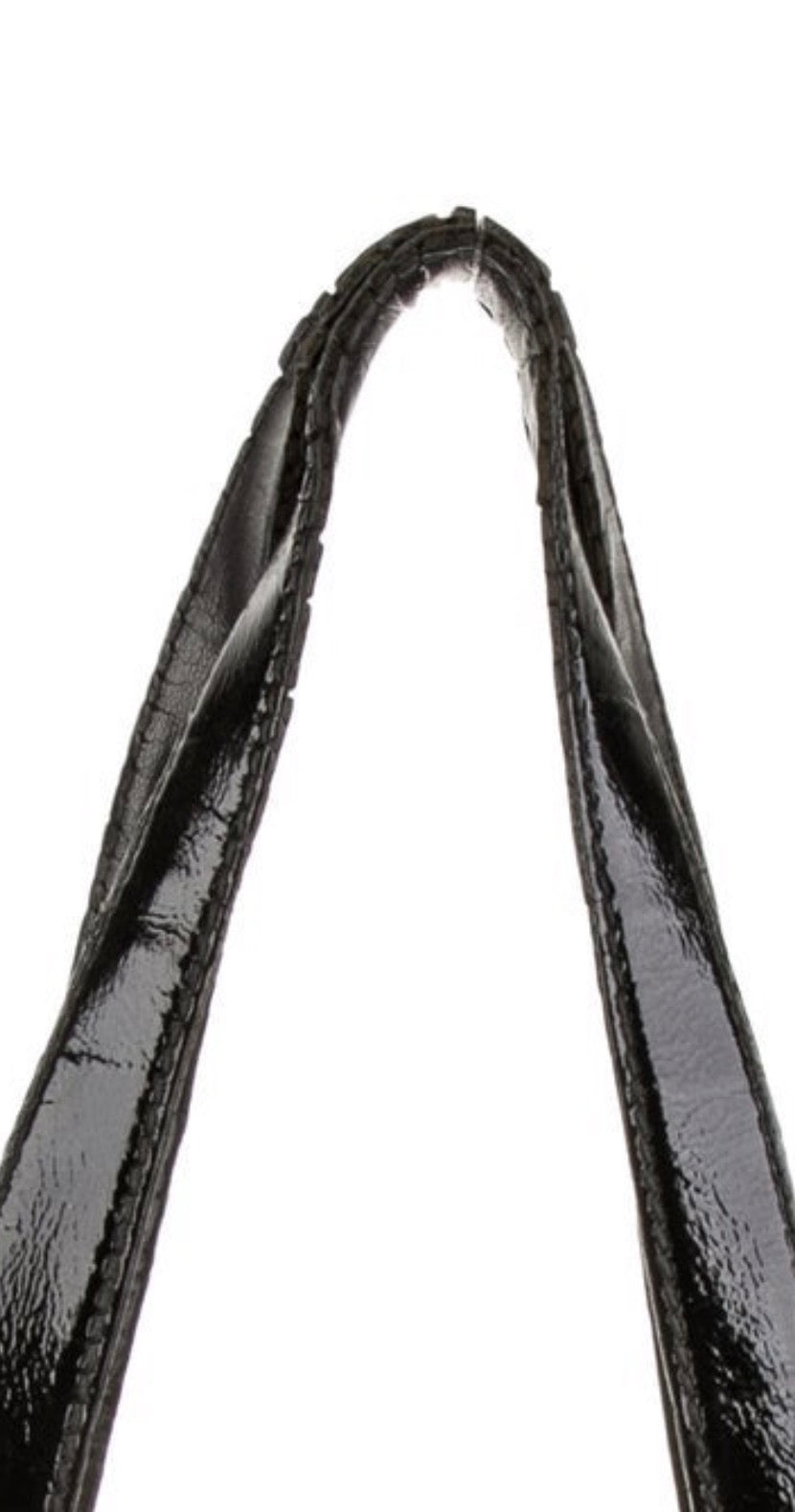 2005 YSL patent leather top handle MUSE bag with gold hardware and satin lining. See photos for slight wear at handles. Easy to replace.