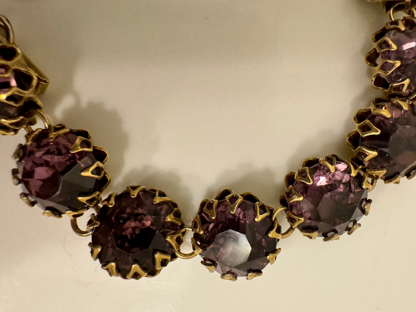 Beautiful vintage amethyst stone bracelet