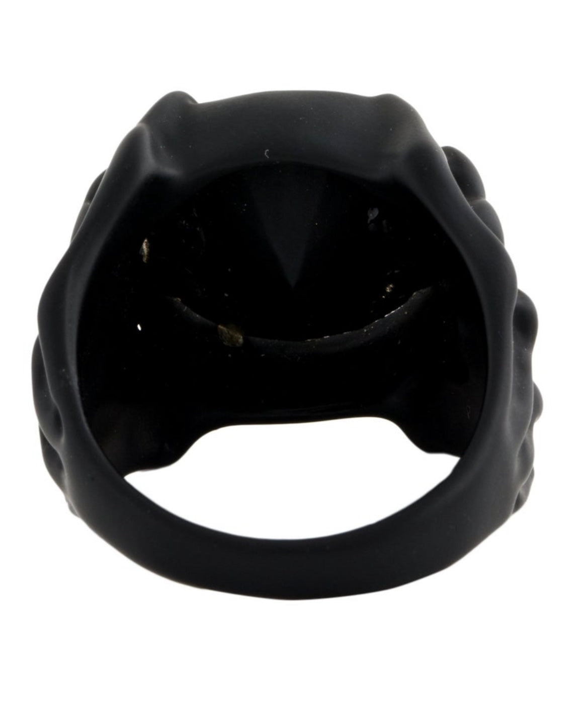 Givenchy black brass ring with big crystal stone with Givenchy