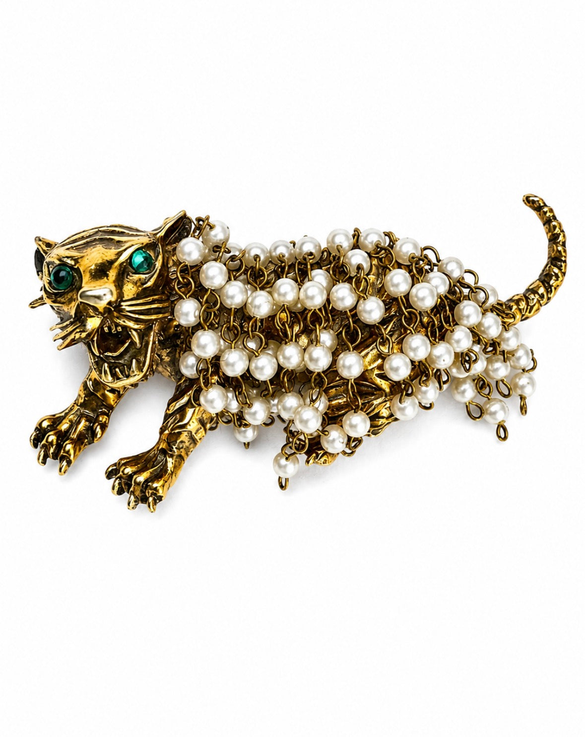 Pauline Rader 1960s RARE figural Tiger Brooch