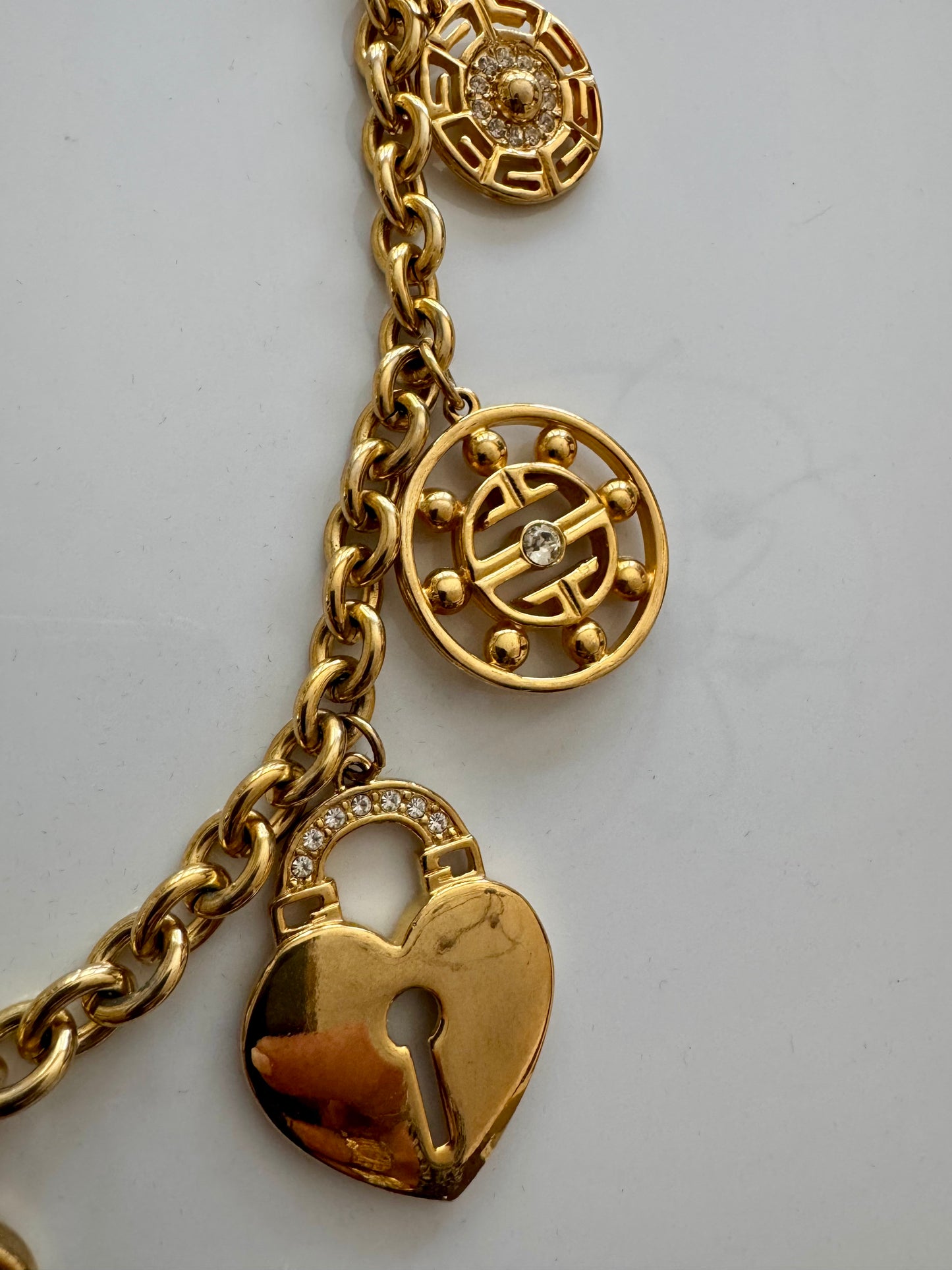 Stunning vintage 1980s GIVENCHY charm necklace