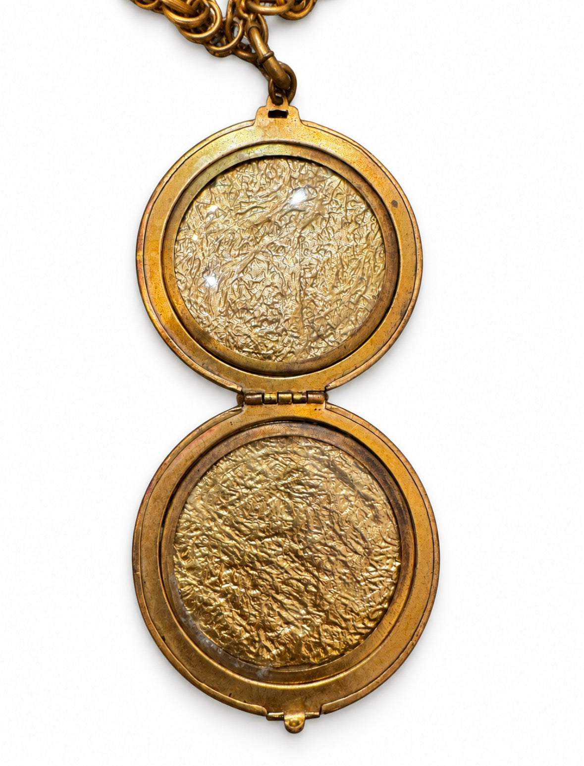 Stunning vintage cameo locker with rope chain