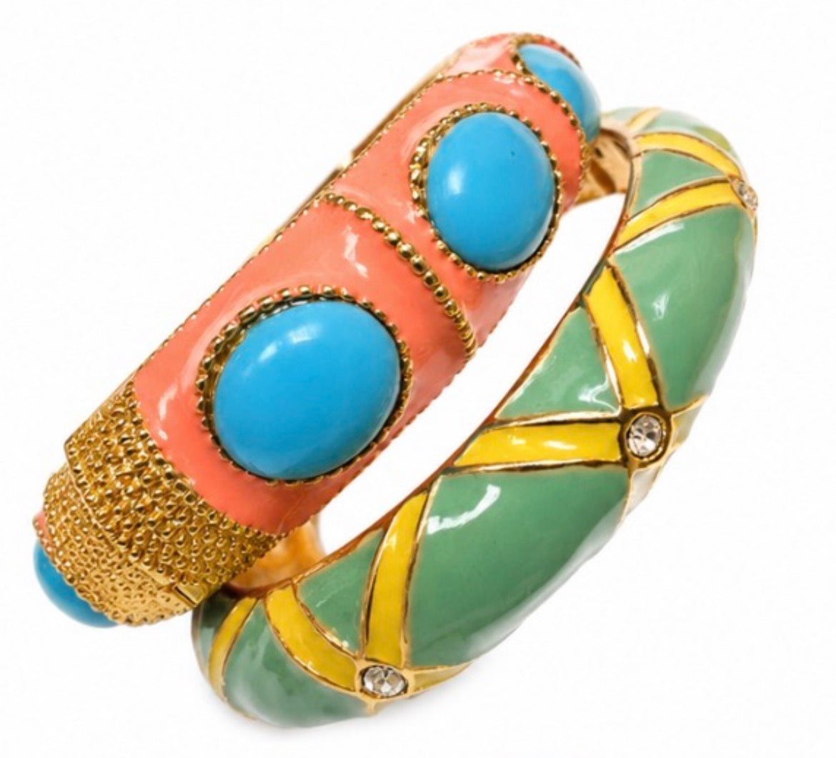 1980s clamper bracelet bundle