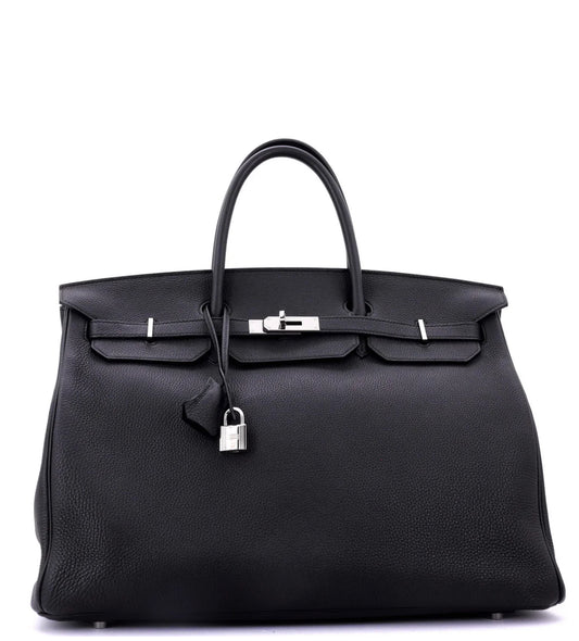 Gorgeous guaranteed authentic vintage HERMES Box Birkin 35 in Noir PHW blind stamp E square 2001. Palladium hardware. Discount code not valid.