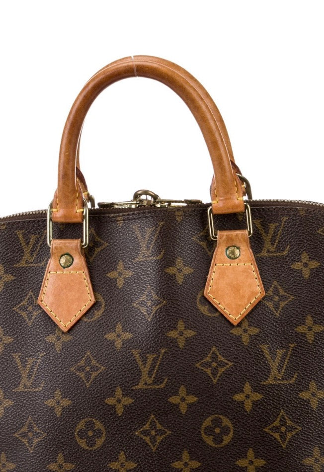 Louis Vuitton Monogram ALMA bag from 1998 in coated canvas and leather. Includes lock. See photos for wear.