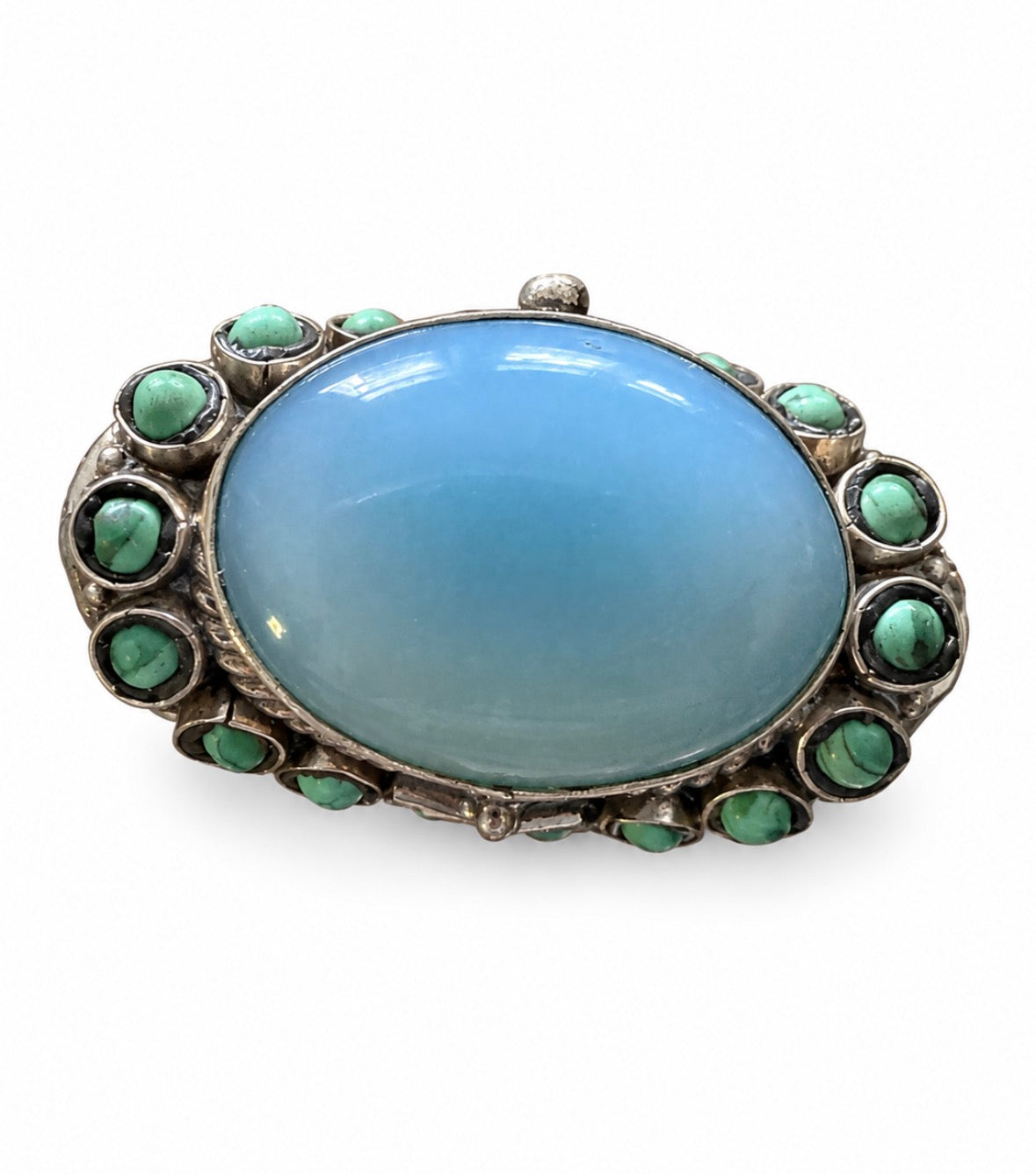 VINTAGE TURKISH BLUE CABOCHON POISON RING