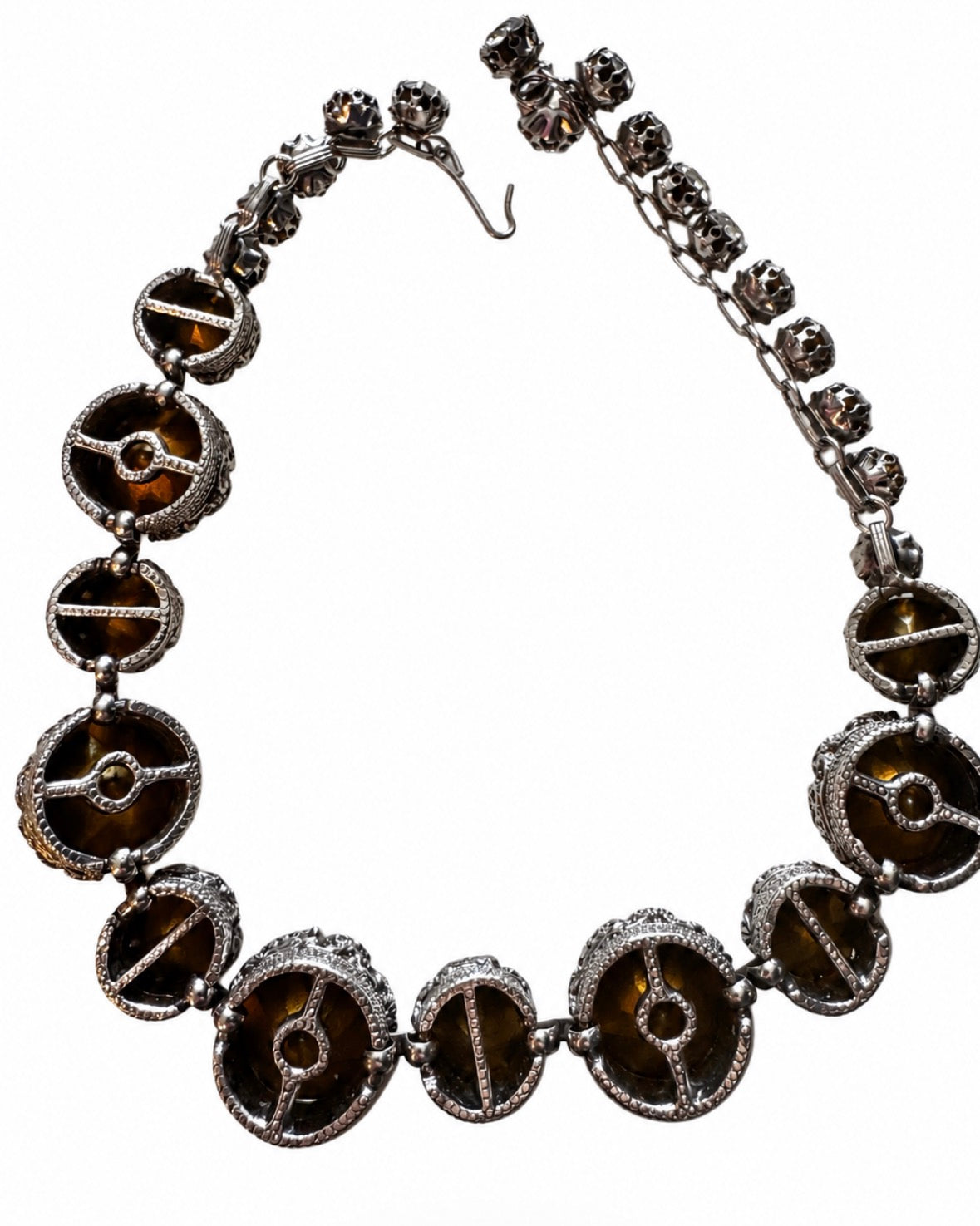 1940s stunning signed KRAMER rhinestone choker