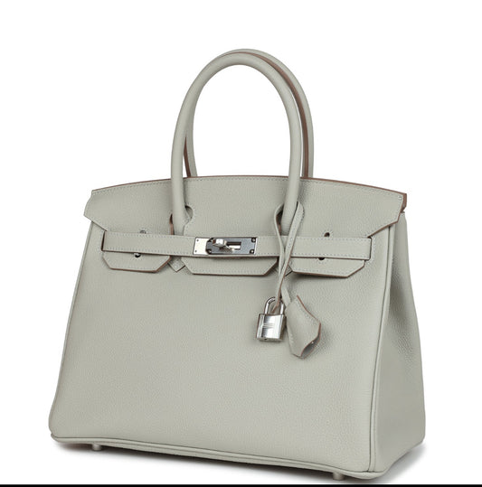 Hermès Birkin 40 Gris Togo Leather with Palladium Hardware (2011)
