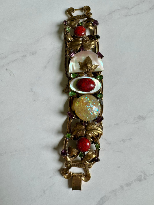 Gorgeous 1950s chunky stone bracelet