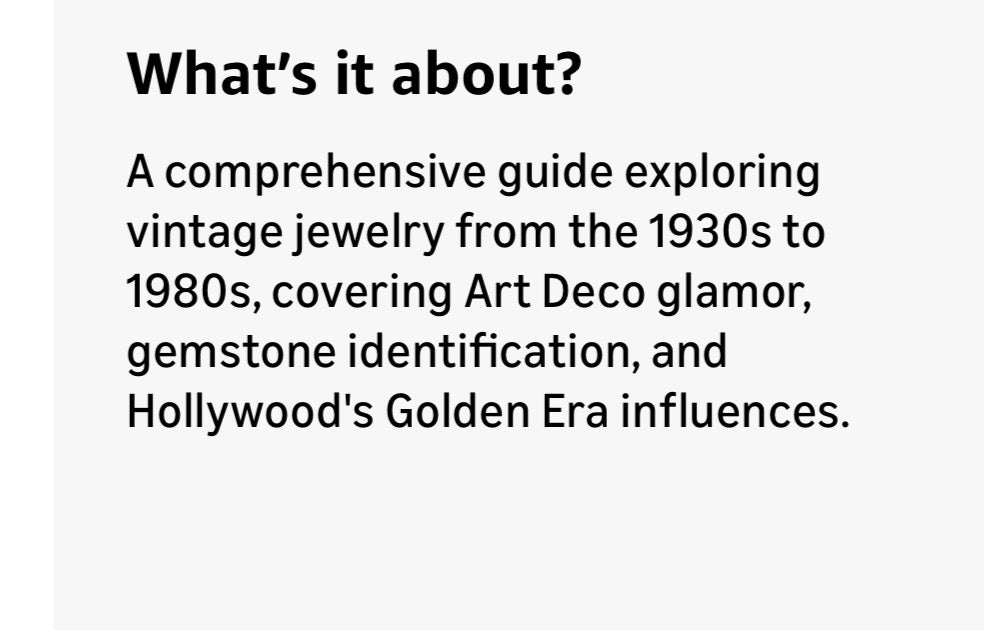 The Modern Guide to Vintage Jewelry, by my good friend and first boss, Beth Bernstein