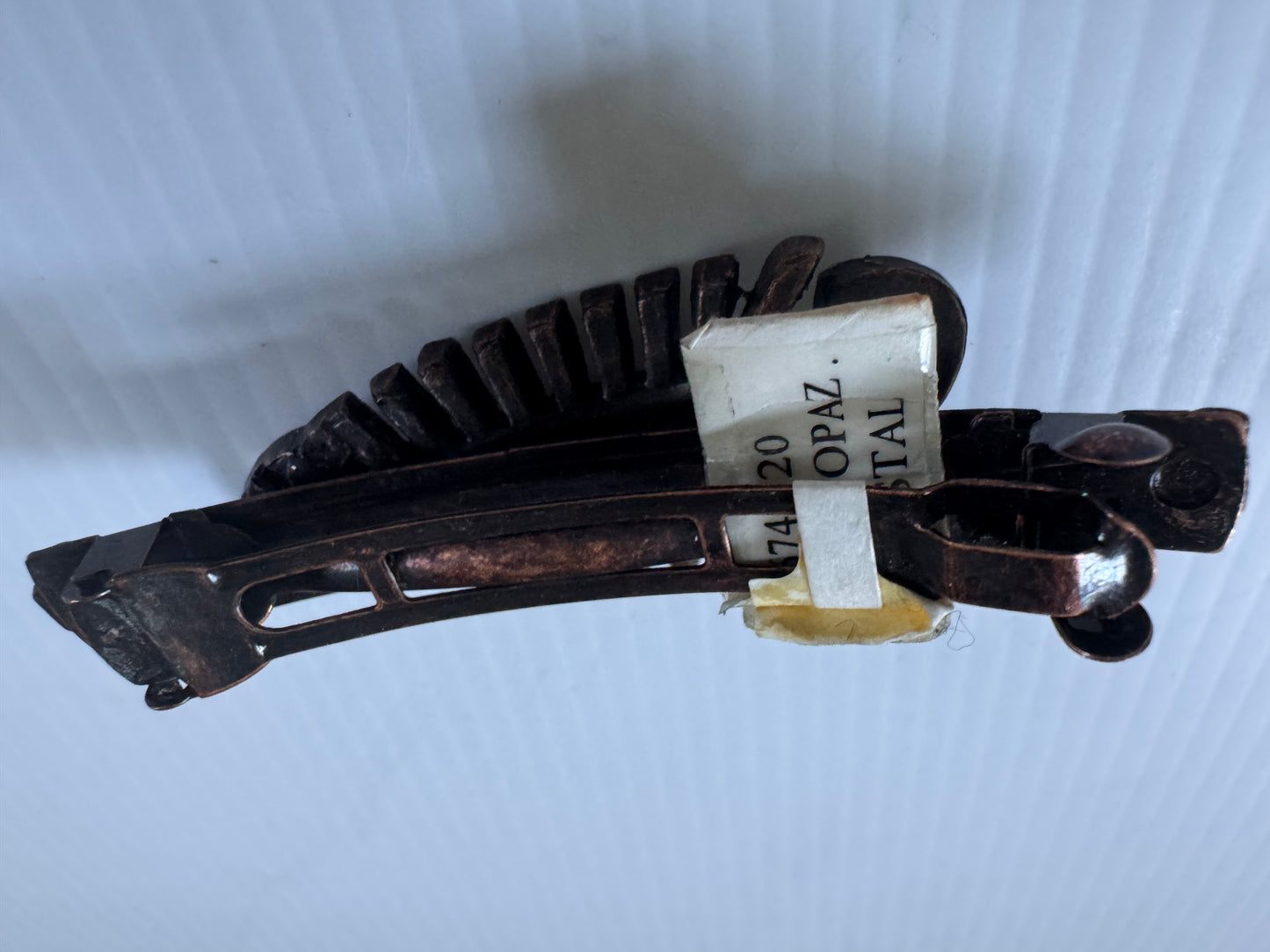 1990s topaz crystal barrette