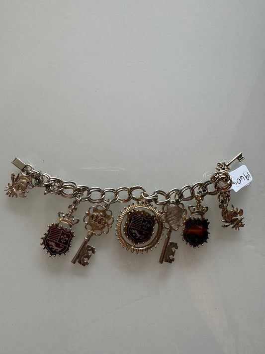 1960s key charm bracelet