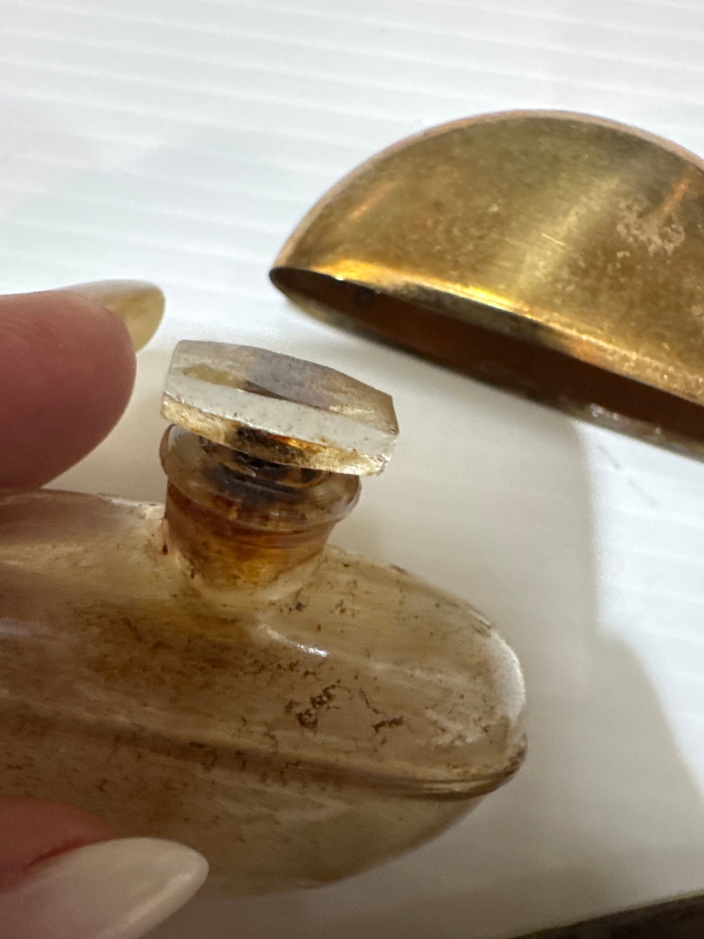 RARE late 1800's French "travel" fragrance flacon. jackpot