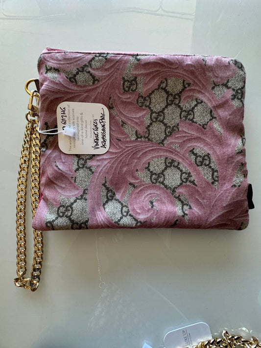 Vintage Scarf reimagined into a wristlet