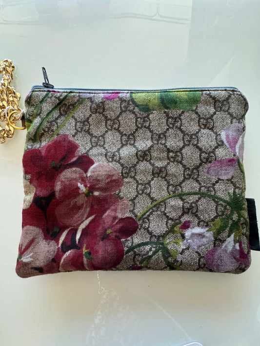 Vintage Scarf reimagined into a wristlet