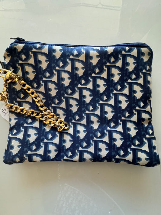 Vintage trotter print logo Scarf reimagined into a wristlet. Patterns vary