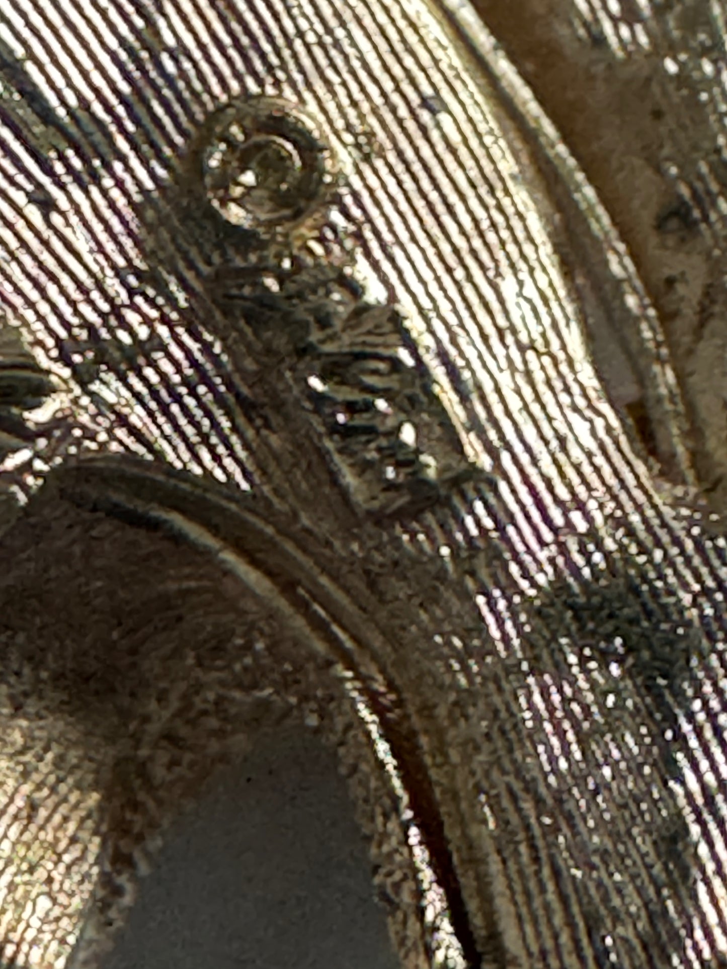 1950s signed CORO gold tone, 3-D flower brooch