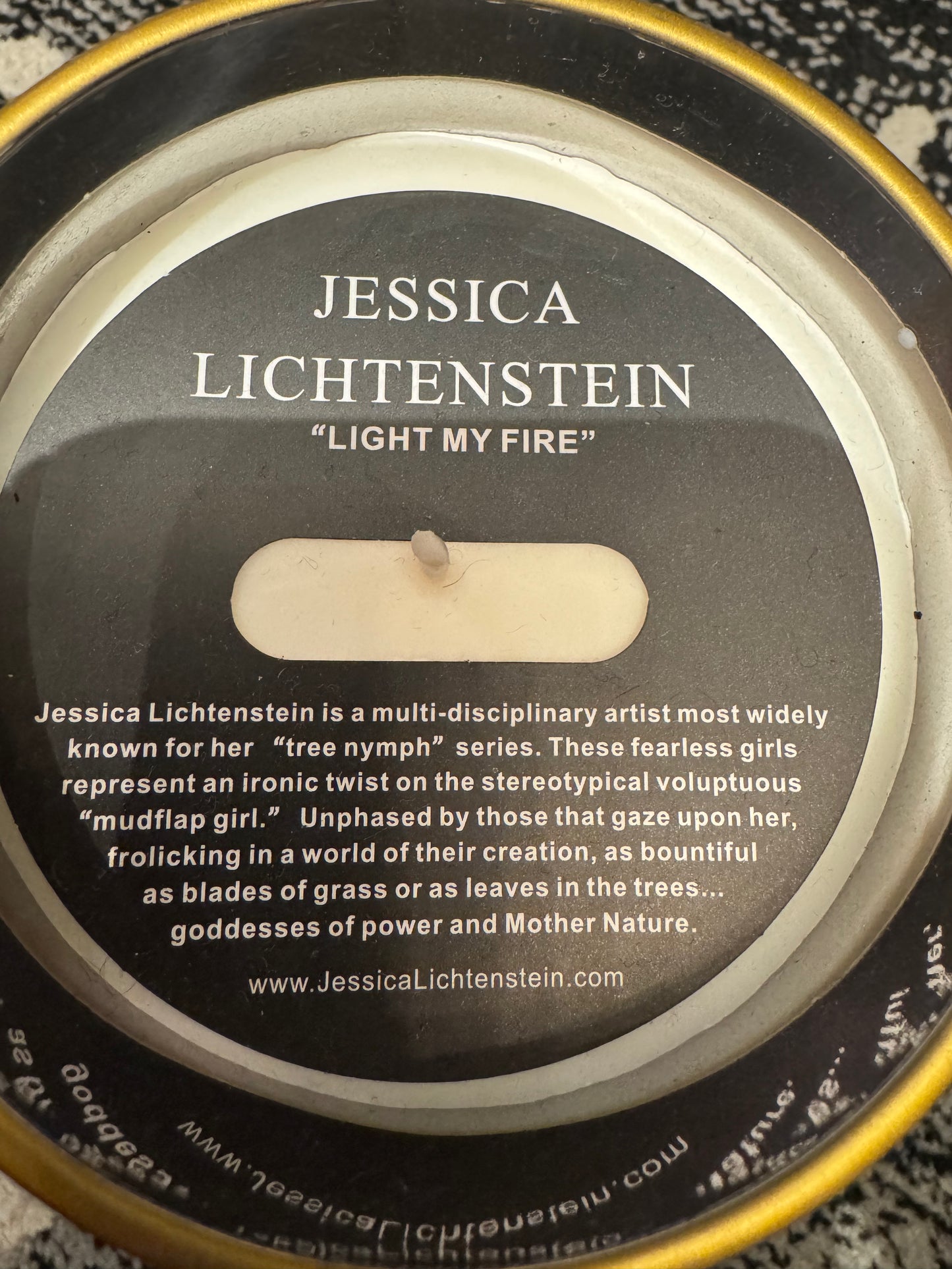 JESSICA LICHTENSTEIN Light My Fire Candles