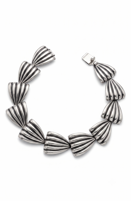 1940s ￼ vintage signed NAPIER sterling silver art deco inspired bracelet