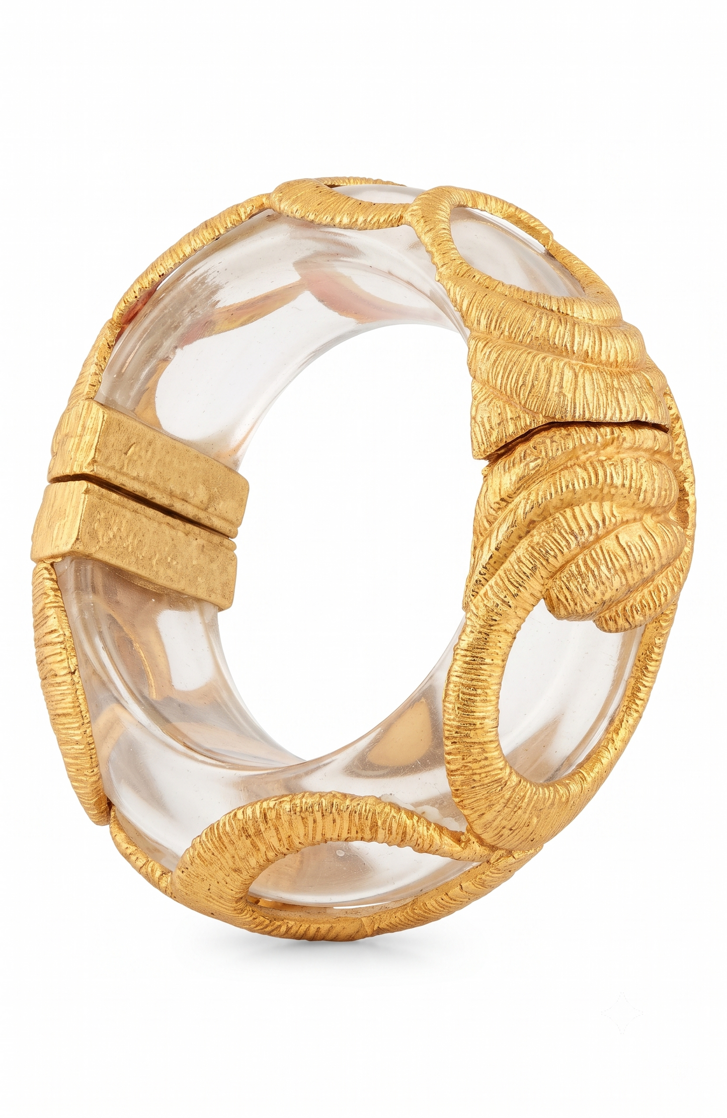 Inna Cytrine Paris lucite clamper bracelet