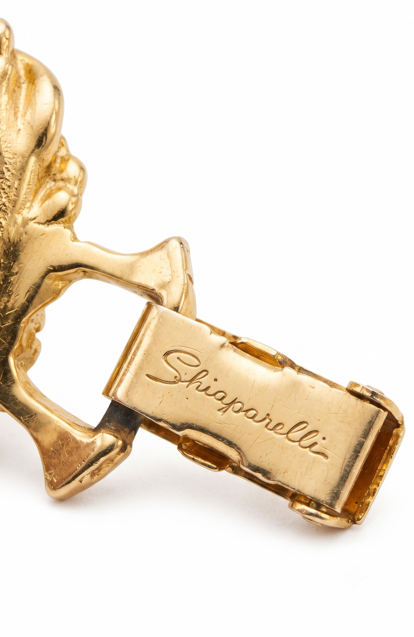 Wow Factor late 1940s signed SCHIAPARELLI watermelon Stone bracelet in gorgeous condition