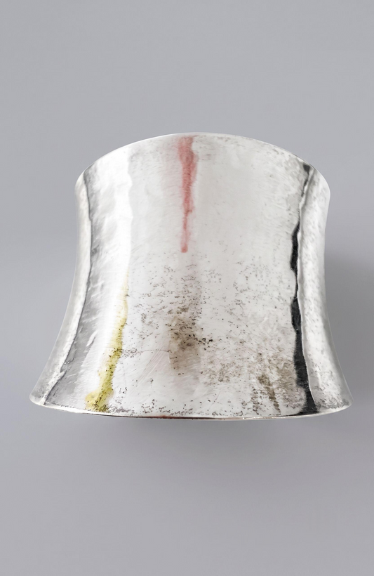 Olli Jonsson Sterling Silver 1960s Modernist Cuff Bracelet